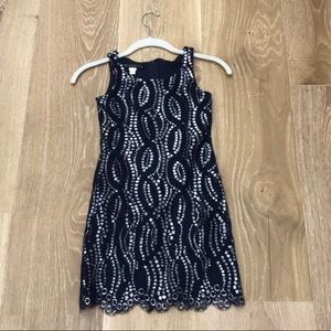 NAVY SPARKLY DRESS